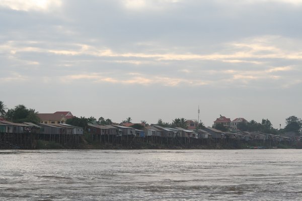Houses on the riverbank