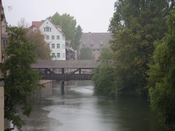 A Medieval-looking bridge