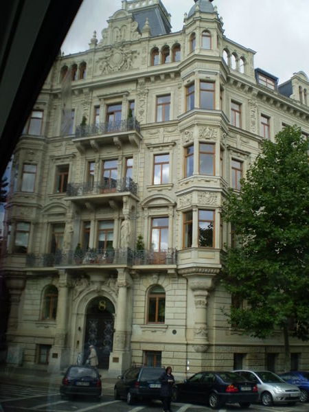 A typical 'corner house' in Leipzig