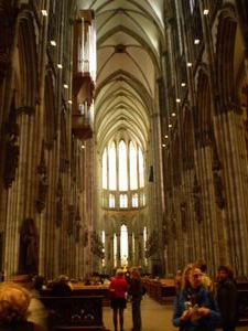 Inside the Cologne cathedral