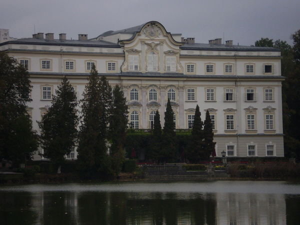 The back of the house used as the von Trapp house in the Hollywood movie