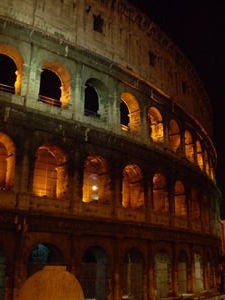The Colosseum at night
