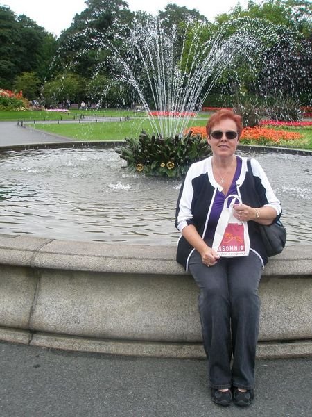 Mom at St. Stephen's Green