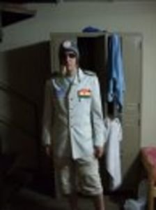 I am dressed as the Bolivian Navy