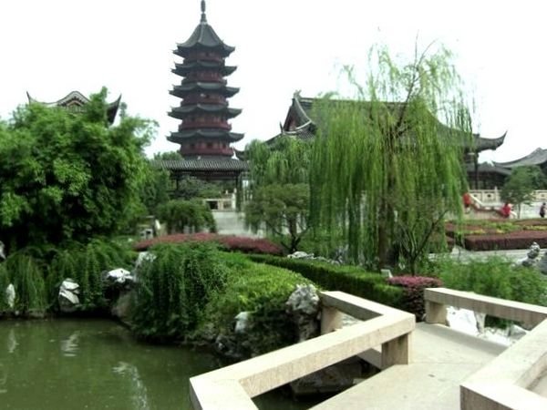 Looking towards pagoda, Coiled Gate Garden, Suzhou