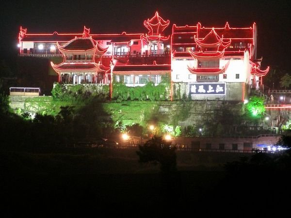 Zhangfei Temple at Night