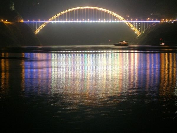 Bridge over the River at Night