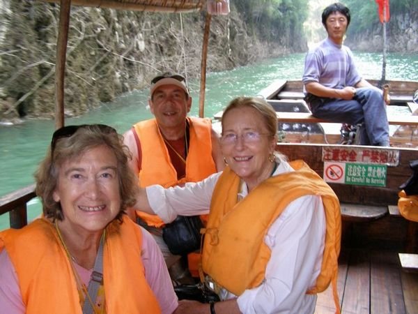 June, Michael & Marg on the Daning River