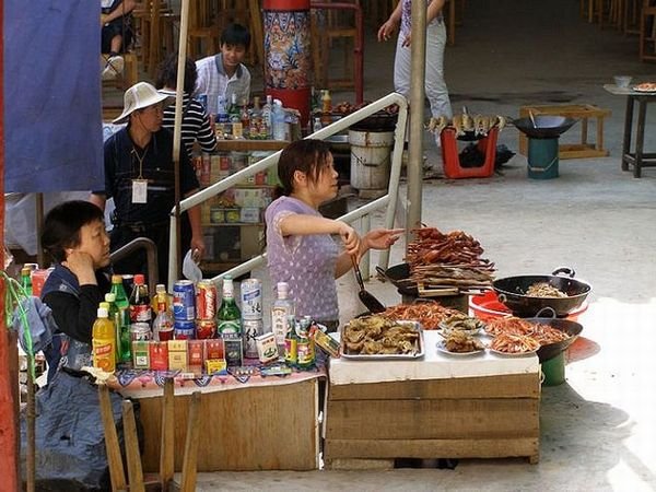 Food Stall on Daning River