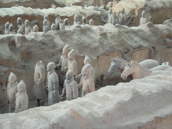  Qin Warriors in pit one