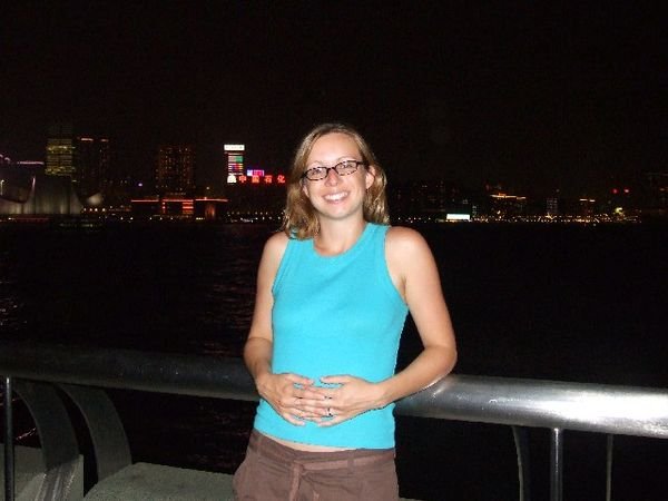 Ruth with Kowloon in the distance