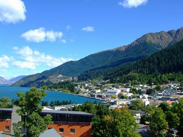 VIew from our apartment in Queenstown