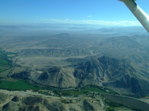 The approach to the Nazca lines