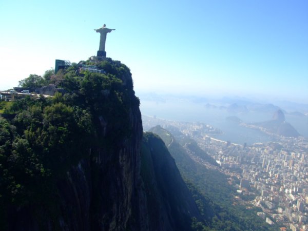 Christ the redeemer towering above Rio
