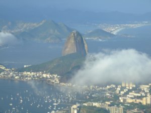 Sugar loaf mountain from Corcovado Mountain