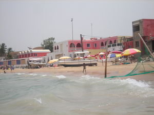 Plage N'Gor on the mainland side