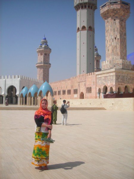 me, outside of the mosque