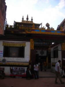 around the stupa