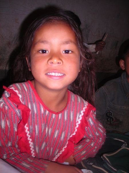 Lalu, a girl at the primary school
