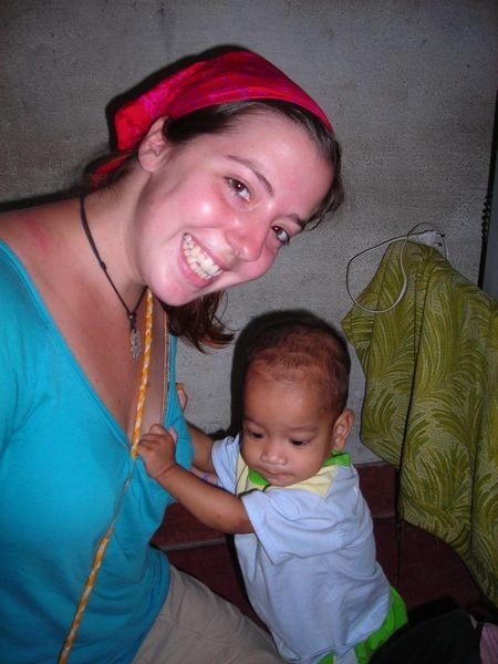 me with Patrus, an 8-month-old orphan