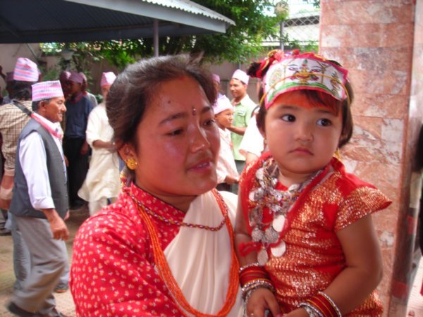 Rupa with one of the "brides"