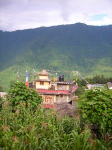 a little monastery in Ghandruk