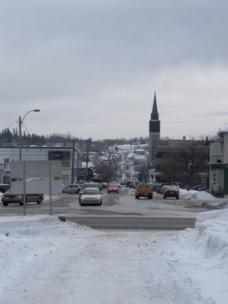 the bustling streets of Chicoutimi proper