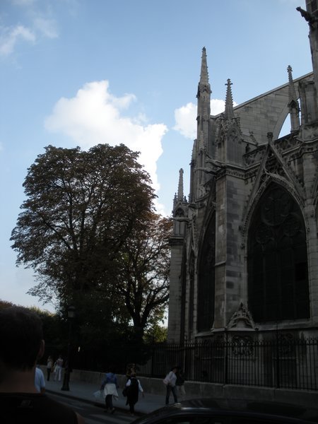 the back part of Notre Dame