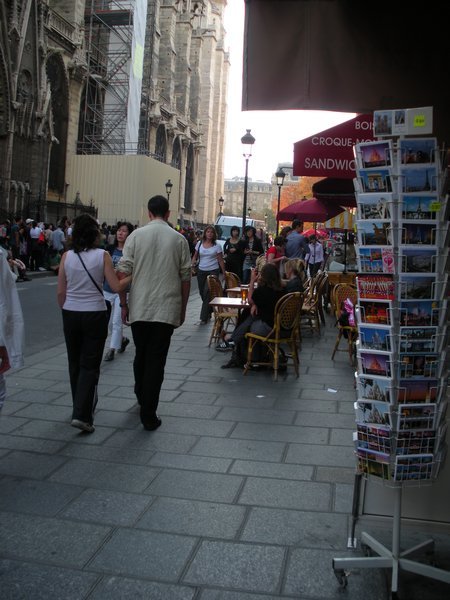 typical street scene in Paris