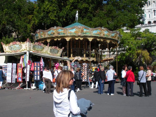 carousel near Sacré Coeur