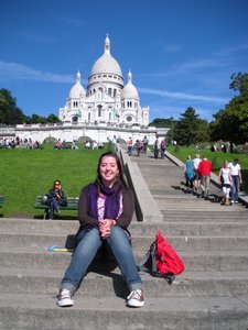 me in front of Sacré Coeur