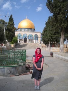 me in front of the Dome of the Rock