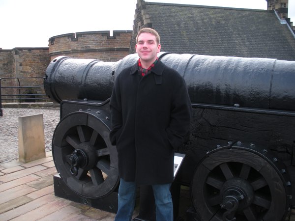 Chris at Edinburgh Castle