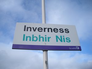 most things in the Highlands are written in English and Gaelic 