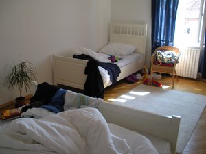 our huge (and messy) apartment