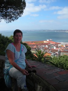 Mom at Castelo do Sao Jorge