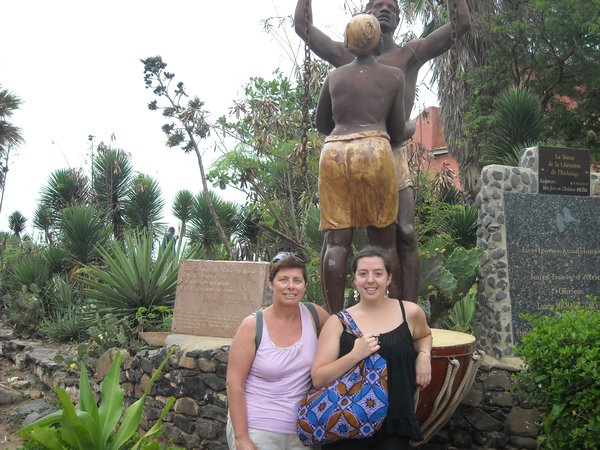 Mom and me on Goree