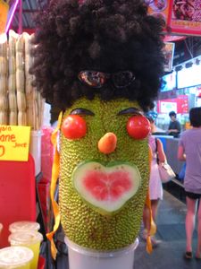 a durian with a fro?