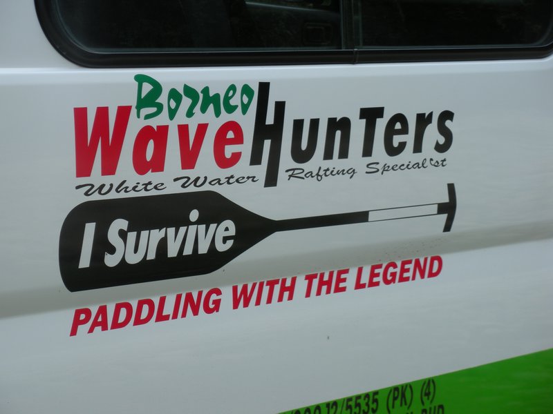 I'm glad "I Survive" is the rafting company's motto