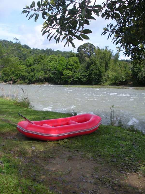 our trusty red raft