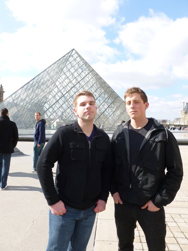 Brothers-in-law at the Louvre