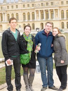 Kevin, Kate, Chris, and Aude in Versailles