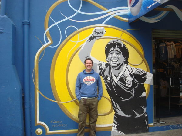 Jake meets Maradona in Boca