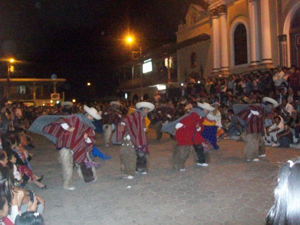 Traditional dancers in the Square