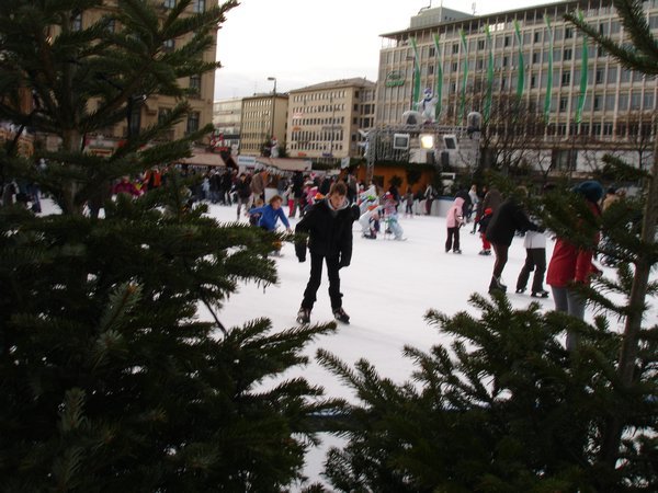 Outdoor ice-skating