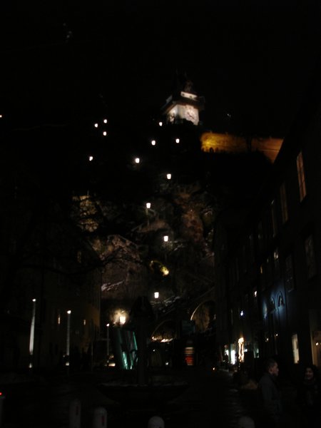 Schlossberg at night