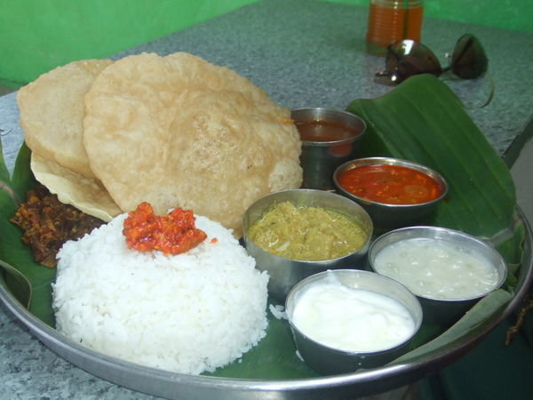 Traditional South Indian Thali (lunch)