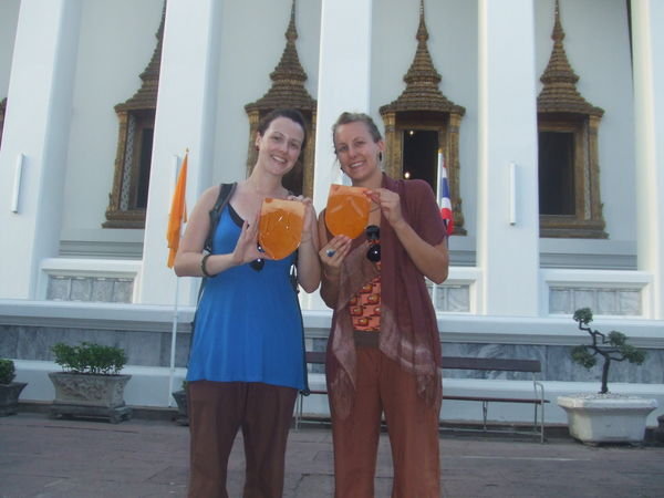 Clare & Jem - Donated Roof Tiles for the temple