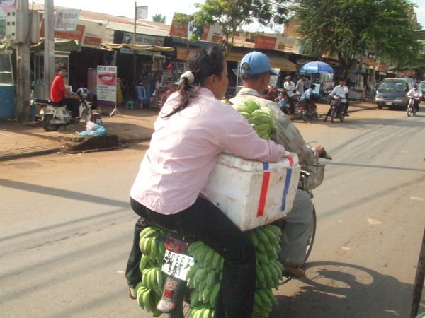 On the way home from the market - Phnom Penh