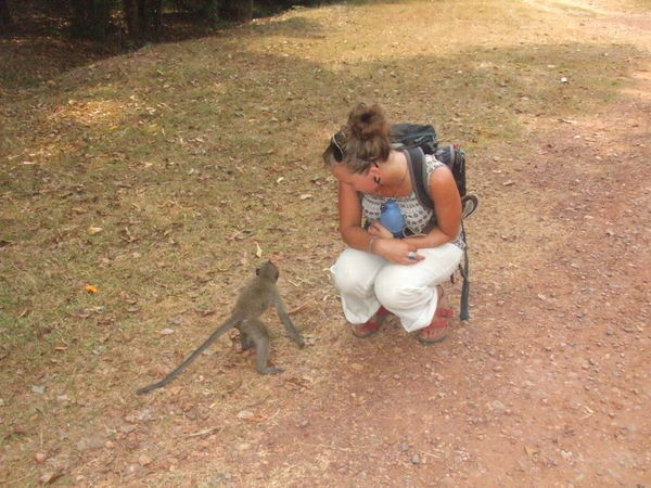 Jem and her monkey friend